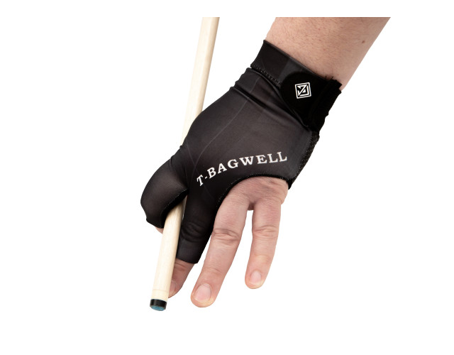 Перчатка бильярдная T-Bagwell черная безразмерная на левую руку