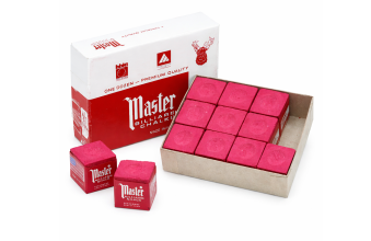 Мел бильярдный Master красный 12шт Мел бильярдный Master красный 12шт