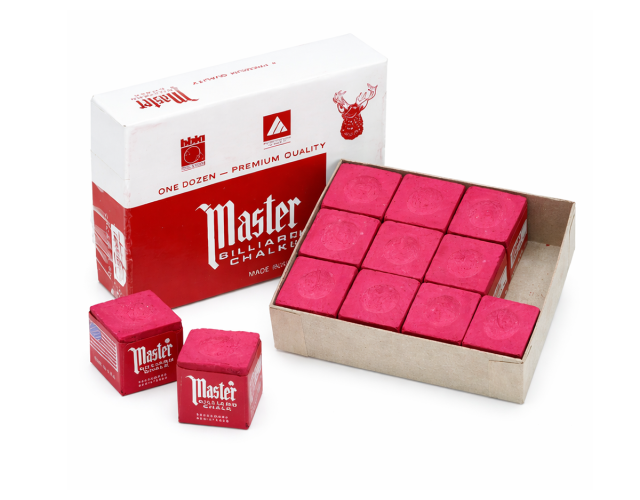 Мел бильярдный Master красный 12шт Мел бильярдный Master красный 12шт