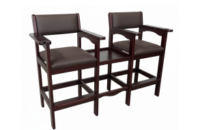 Крісло більярдне подвійне зі столиком Premier Brown Крісло більярдне подвійне зі столиком Premier Brown