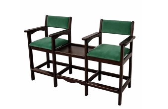 Крісло більярдне подвійне зі столиком Premier Green Крісло більярдне подвійне зі столиком Premier Green