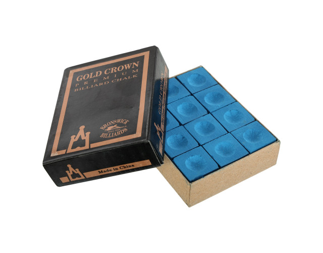 Крейда для більярду Gold Crown синя12шт
