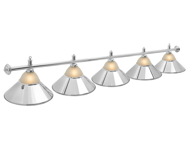 Светильник бильярдный Classic Silver 5 плафонов Светильник бильярдный Classic Silver 5 плафонов