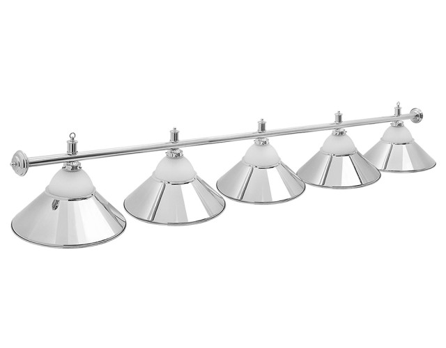Светильник бильярдный Classic Silver 5 плафонов Светильник бильярдный Classic Silver 5 плафонов