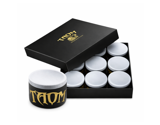 Мел бильярдный для кия Taom Pyro Chalk 2.0 Blue 9 шт