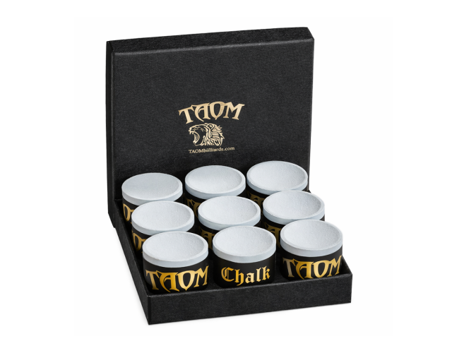 Мел бильярдный для кия Taom Pyro Chalk 2.0 Blue 9 шт