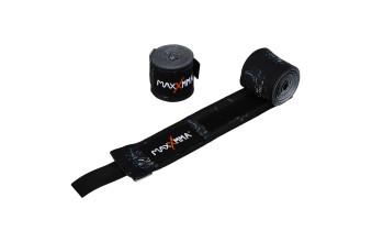 Бинт боксерский MaxxMMA 3м 2 шт черный