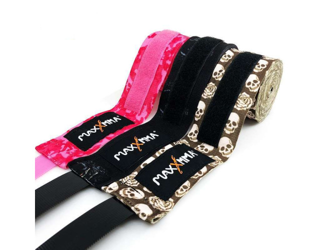 Бинт боксерский MaxxMMA 3м 2 шт розовый