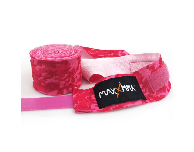 Бинт боксерский MaxxMMA 3м 2 шт розовый