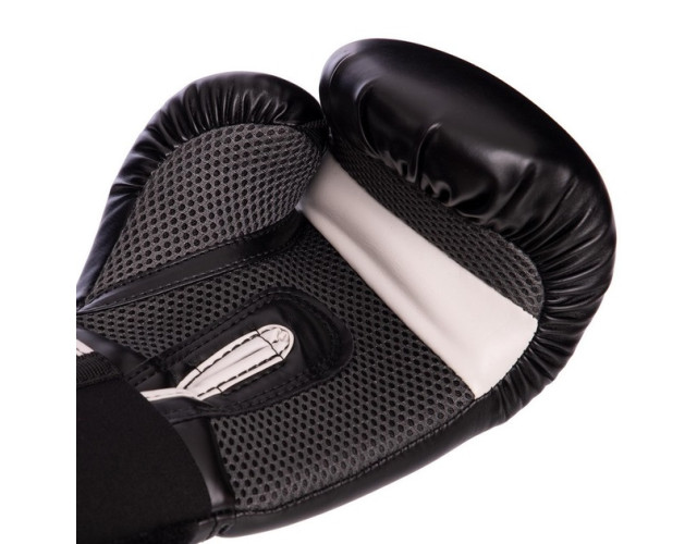 Боксерський набір MaxxMMA Рукавички для боксу GBH01 12уніцій та шолом для боксу MaxxMMA GB01s L-XL чорний