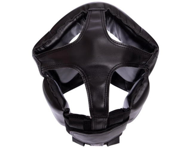 Боксерський набір MaxxMMA Рукавички для боксу GBH01 12уніцій та шолом для боксу MaxxMMA GB01s L-XL чорний