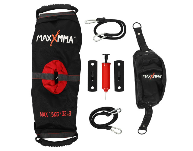 Груша боксерская пневматическая MaxxMMA 22см на растяжках с утяжелителем