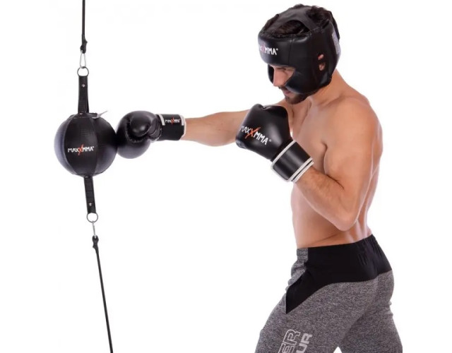 Груша боксерская пневматическая на растяжках MaxxMMA 22см  