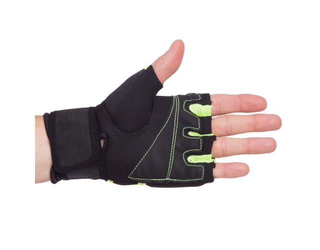 Перчатки-бинты для бокса MaxxMMA L/XL зеленые