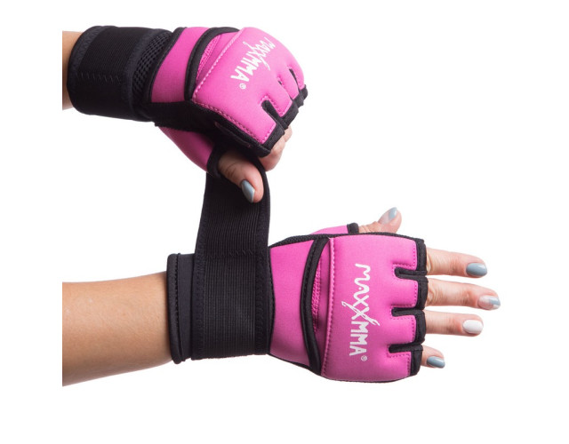 Перчатки-бинты для бокса MaxxMMA M розовые Перчатки-бинты для бокса MaxxMMA M розовые