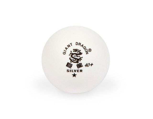 М'ячі для настільного тенісу Giant Dragon Training Silver 40+ 1зір 6шт білі