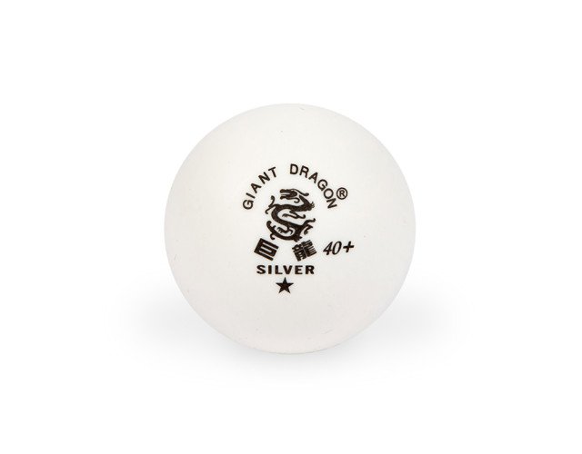 М'ячі для настільного тенісу Giant Dragon Training Silver 40+ 1зір 24шт білі
