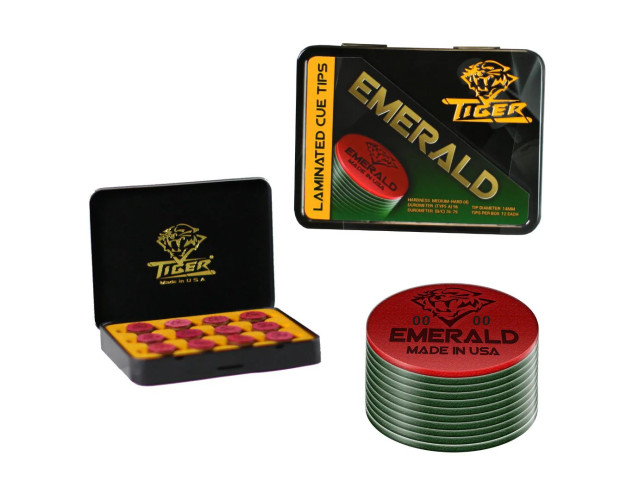 Наклейка для кия Tiger Emerald  Medium/Hard 13мм 1шт