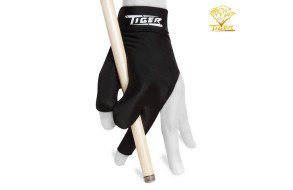 Перчатка бильярдная Tiger-X  XL черная на левую руку