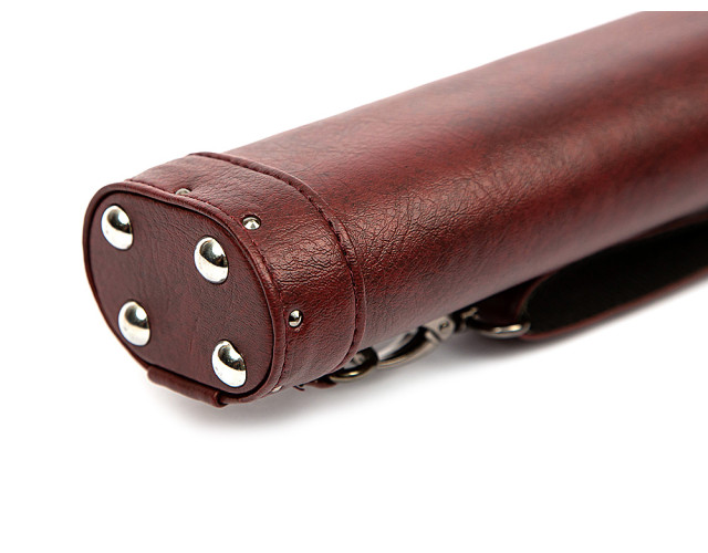 Тубус для кия Classik Burgundy шкірзам Тубус для кия Classik Burgundy шкірзам