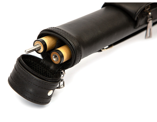 Тубус для кия Delux Black шкіра Тубус для кия Delux Black шкіра