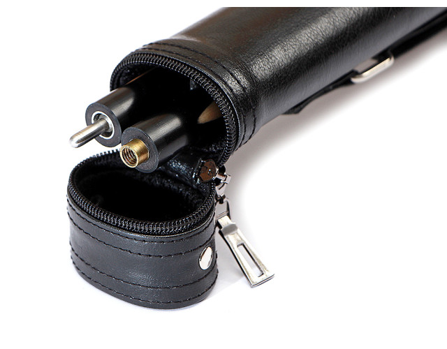 Тубус для кия Lux T2 Pro Black шкірзам Тубус для кия Lux T2 Pro Black шкірзам