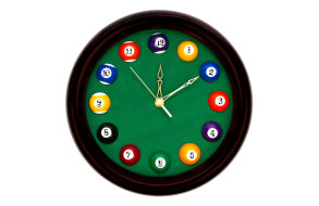 Годинник більярдний Artmann D27см махагоні