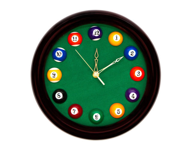 Годинник більярдний Artmann D27см махагоні