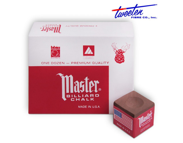 Крейда більярдна Master коричнева 12шт