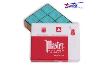 Мел бильярдный Master зеленый 12шт
