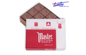 Мел бильярдный Master коричневый  12шт