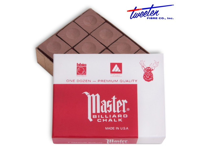 Крейда більярдна Master коричнева 12шт