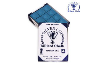 Мел бильярдный Silver Cup синий 12шт