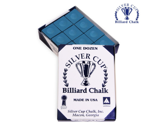 Крейда більярдна Silver Cup синя 12шт Крейда більярдна Silver Cup синя 12шт