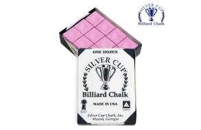 Крейда більярдна Silver Cup рожева 12шт