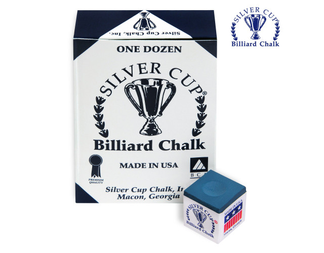 Крейда більярдна Silver Cup синя 12шт