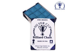 Мел бильярдный Silver Cup синий 12шт