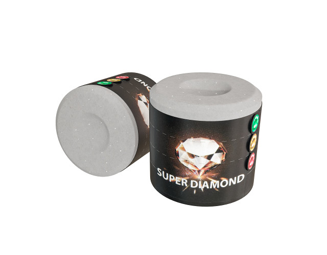 Мел бильярдный Super Diamond Grey круглый 1шт