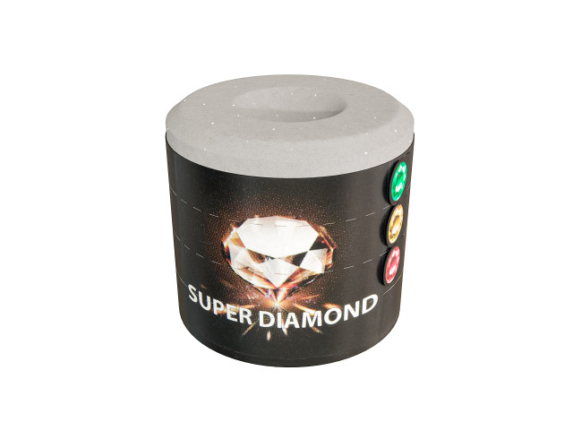 Мел бильярдный Super Diamond Grey круглый 1шт