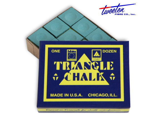 Мел бильярдный Triangle зеленый 12шт