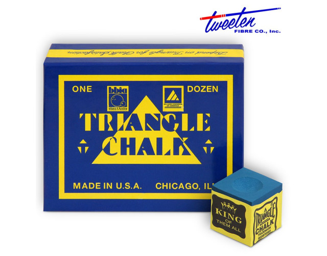 Мел бильярдный Triangle синий 12шт