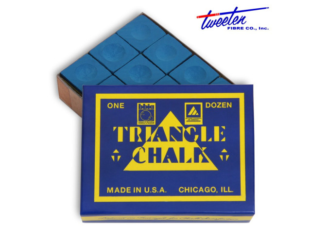 Мел бильярдный Triangle синий 12шт
