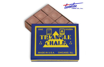 Мел бильярдный Triangle коричневый 12шт