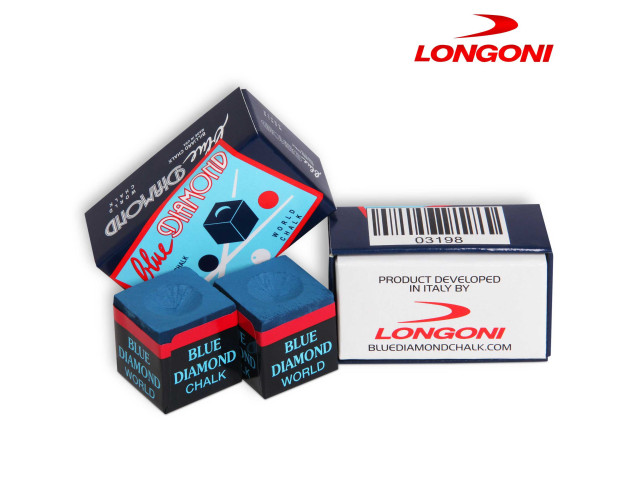 Мел бильярдный Blue Diamond Longoni синий 1шт