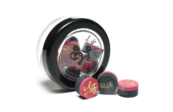 Наклейка для кия Expert Black Red 14мм 1шт Наклейка для кия Expert Black Red 14мм 1шт