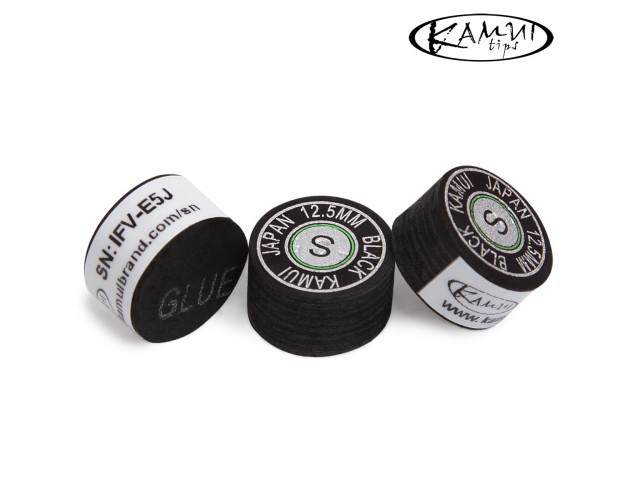 Наклейка для кия Kamui Black 12,5мм Soft 1шт