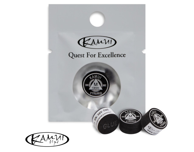 Наклейка для кия Kamui Pyramid Black 13мм Medium 1шт