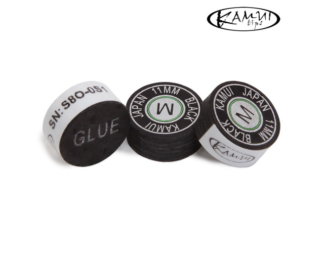 Наклейка для кия Kamui Snooker Black 11мм Medium 1шт