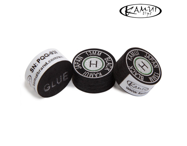 Наклейка для кия Kamui Black D13мм Hard 1шт Наклейка для кия Kamui Black D13мм Hard 1шт