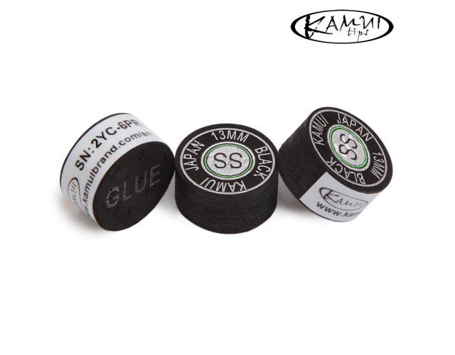 Наклейка для кия Kamui Black D13мм Super Soft 1шт Наклейка для кия Kamui Black D13мм Super Soft 1шт